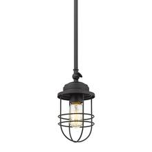  9808-M1L BLK - Seaport Mini Pendant in Matte Black